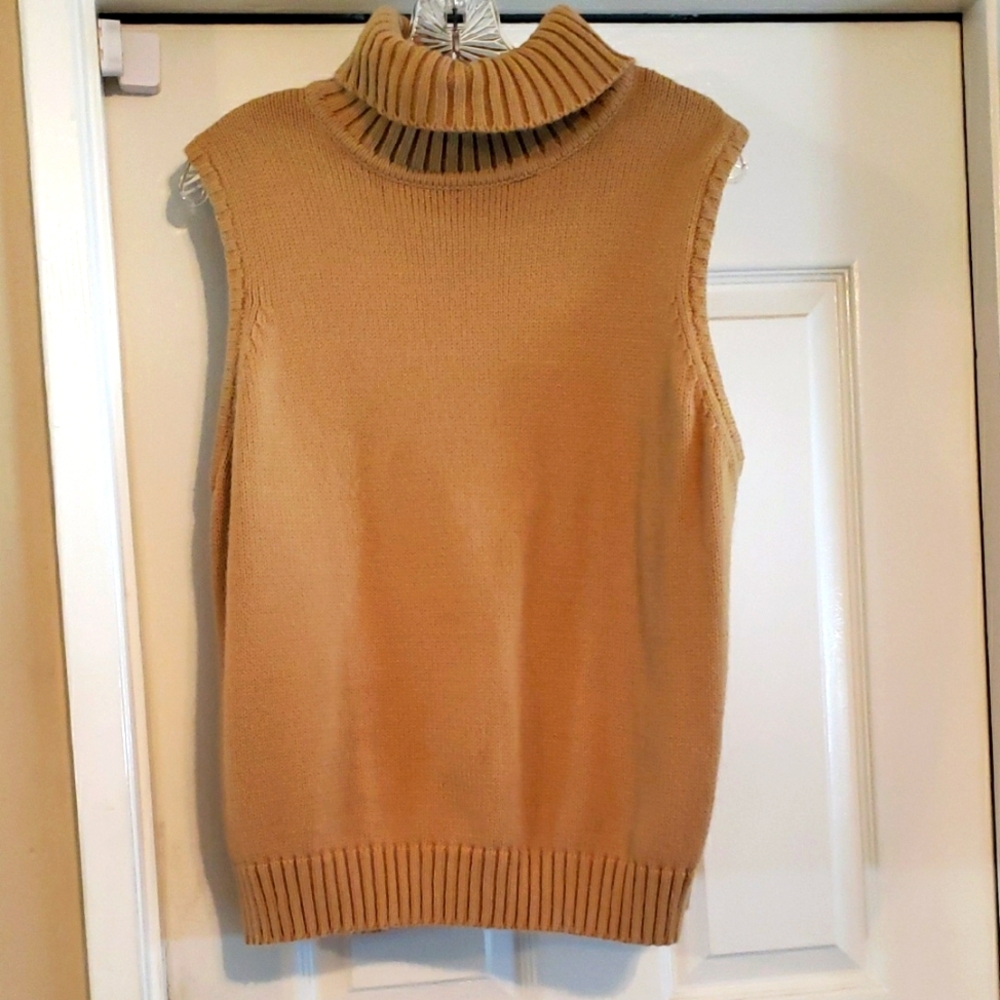 Sleeveless Turtleneck Sweater